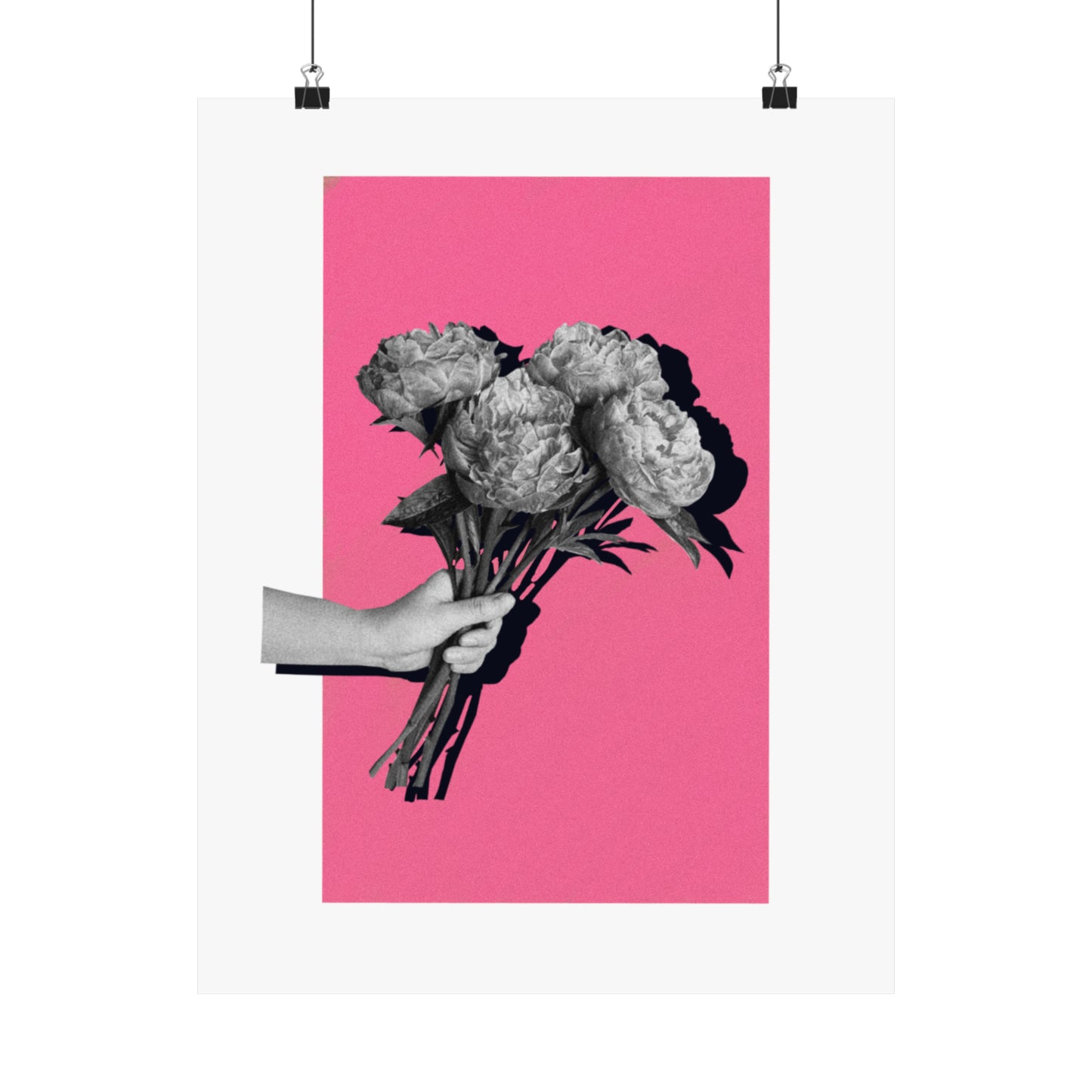Vintage Rose Bouquet Matte Poster Print
