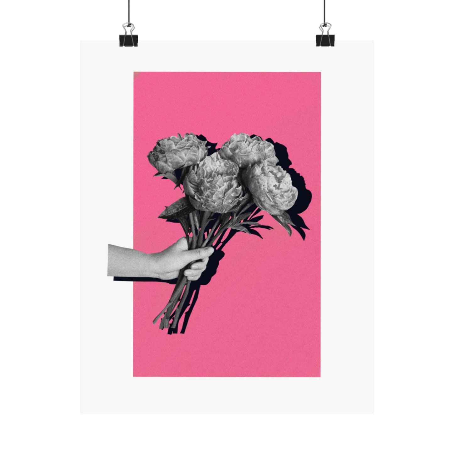 Vintage Rose Bouquet Matte Poster Print